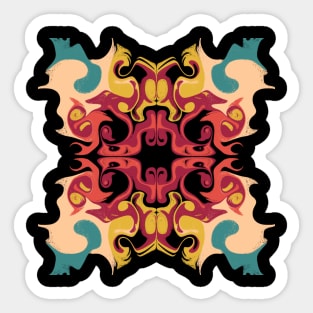 Trippy Psychedelic Pattern Sticker